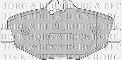 BORG & BECK bbp1796 -  Комплект тормозных колодок, дисковый тормоз